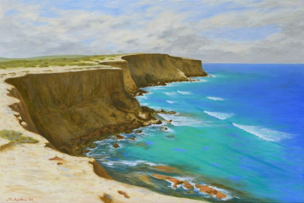 Cliff face 61x91cm $2000